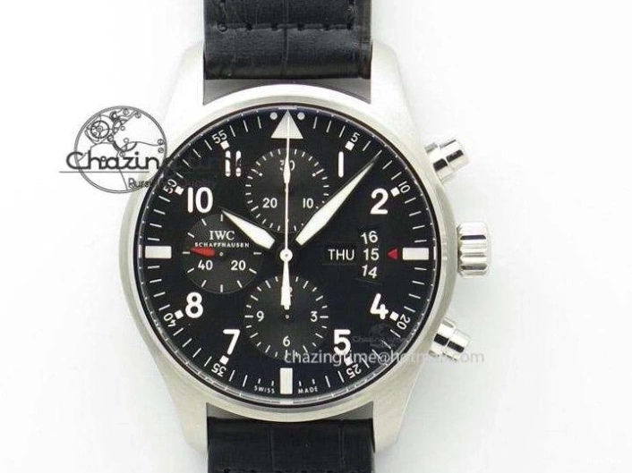 MIROTIME 0821 Classic PILOT IW389001 ZF 1:1 Best Edition Ceramic Case Green Dial on Green Nylon Strap A7750 (Function Same As Genuine) 7160